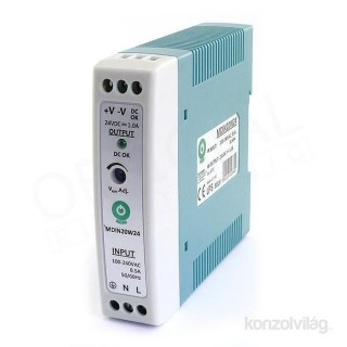 POS POWER MDIN20W24 24V/1A 20W DIN sínre szerelhető LED tápegység PC