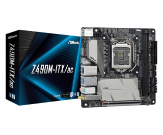 ASRock Z490M-ITX/AC Intel Z490 LGA1200 mini-ITX alaplap PC