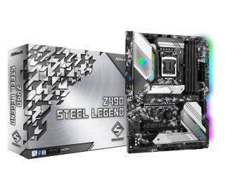 ASRock Z490 STEEL LEGEND Intel Z490 LGA1200 ATX alaplap PC