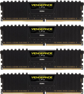 DDR4 64GB 3200MHz Corsair Vengeance LPX Black CL16 KIT4 PC