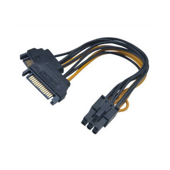 ADA Akasa 2x SATA - 6pin PCIe adapter - 15cm - AK-CBPW13-15 PC