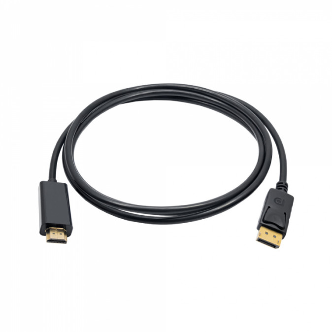 Akyga AK-AV-05 HDMI / DisplayPort 1,8m cable Black PC