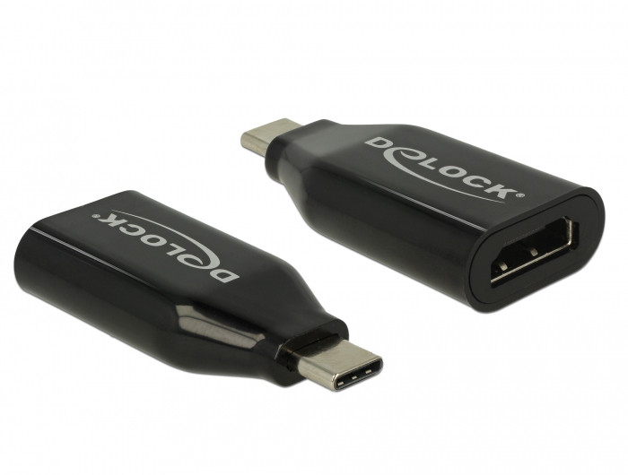 DeLock USB Type-C male > HDMI female (DP Alt Mode) 4K 60Hz Adapter Black PC
