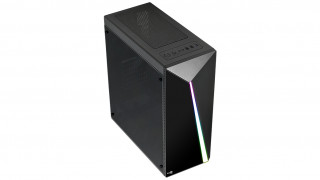 AeroCool Shard RGB (Plexi Ablakos) - Fekete PC