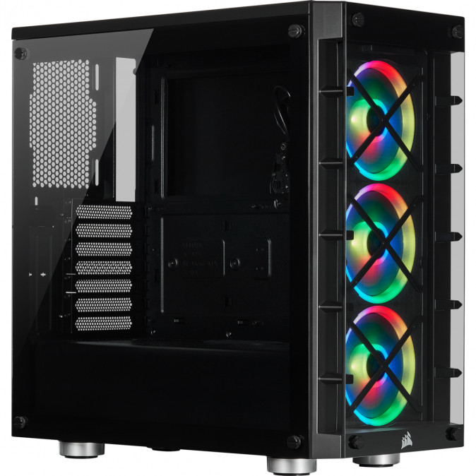Corsair iCUE 465X RGB Midi Tower Fekete PC