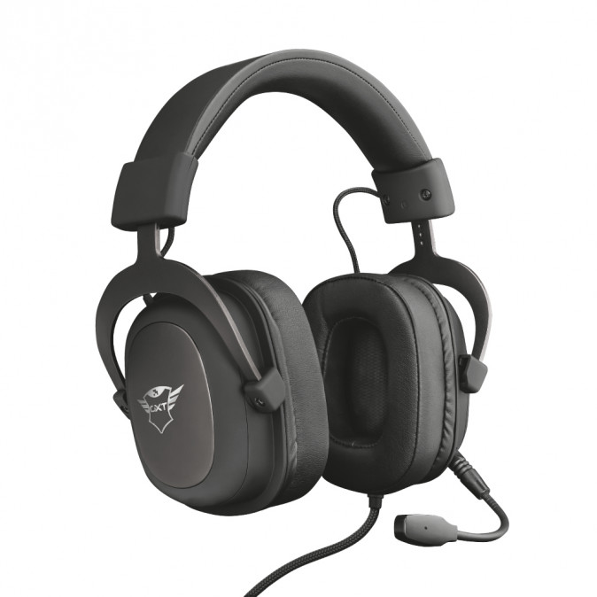 Trust GXT 414 Zamak Headset Fejpánt Fekete 3,5 mm-es csatlakozó PC