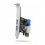 RAID AXAGON PCEU-232VL SuperSpeed USB 2+2 Port PCI-Express Card thumbnail
