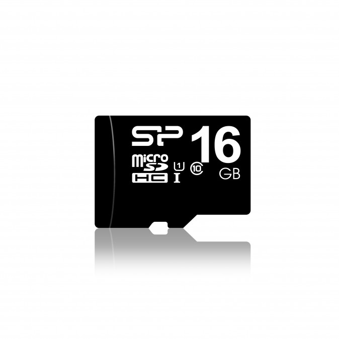 Silicon Power microSDHC 16GB (Class10) SD adapterrel PC