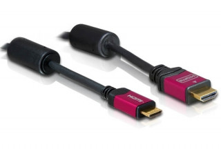 DeLock HDMI-A male to HDMI Mini-C male 4K, kábel 3m Black PC