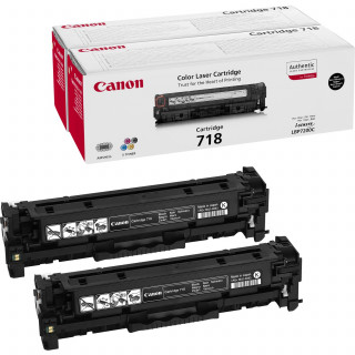 Canon 718 (CRG-718) - Fekete, 2db-os PC