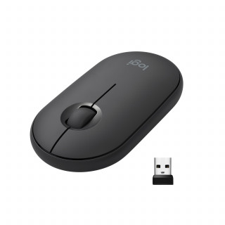 Logitech Pebble M350 Grafit Vezeték nélküli BT egér PC