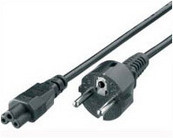 Equip Tápkábel - 112150 (Notebook tápkábel, földelt, C5, fekete, 1,5m) PC