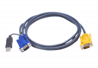 ATEN USB KVM Cable with 3 in 1 SPHD and built-in PS/2 to USB converter 1,8m PC