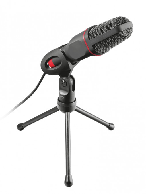 MIC Trust GXT 212 Fekete, Vörös PC-mikrofon PC