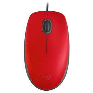 Logitech M110 Silent - Piros PC