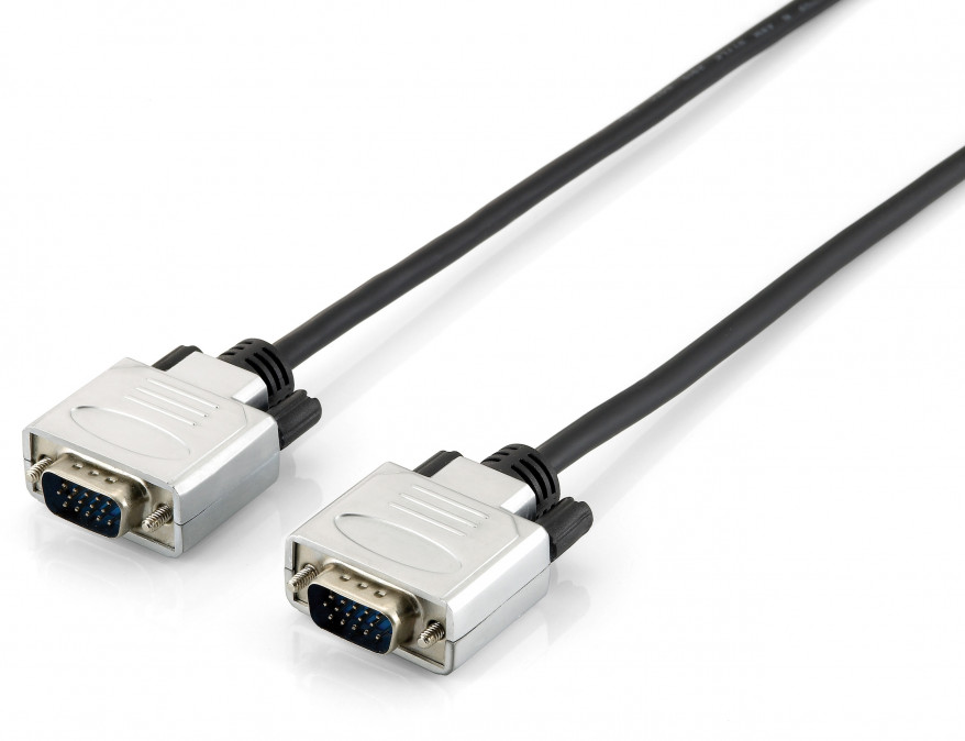 Equip VGA - VGA (Apa-Apa) Duplán érnyékolt v2 15m - Monitor kábel PC