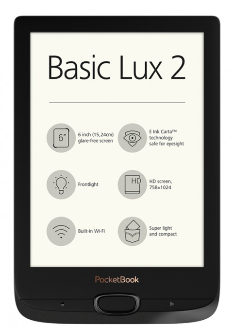 E-BOOK PocketBook PB616W-H-WW   Basic Lux 2 E-Book olvasó fekete PC