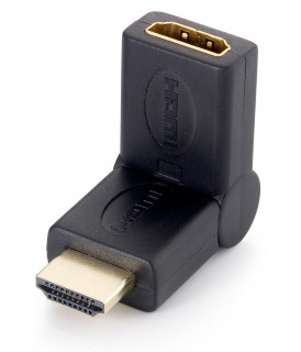 Equip Átalakító - 118911 (HDMI-HDMI átalakító anya/apa, 90 fokban hajlítható) PC