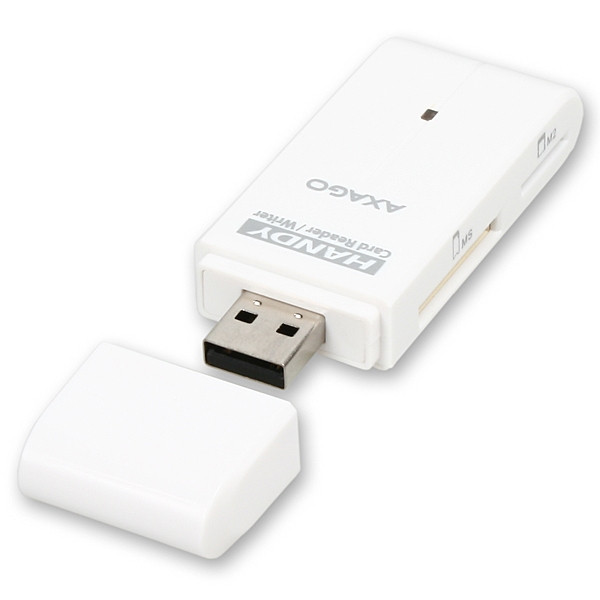 Axagon CRE-D4 USB 2.0 SD/microSD/MS/M2 fehér kártyaolvasó PC