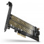 RAID AXAGON PCEM2-D PCIe NVMe+NGFF M.2 adapter thumbnail