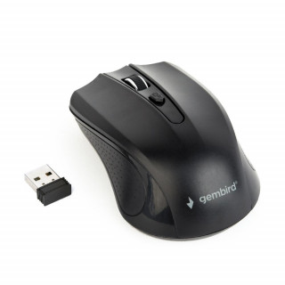 Gembird Wireless optical mouse MUSW-4B-04, 1600 DPI, nano USB, black PC