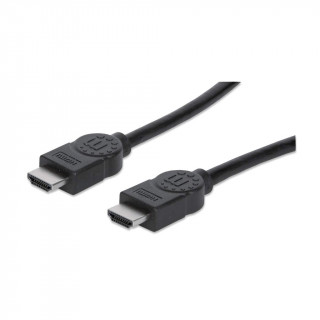 Manhattan Kábel - HDMI to HDMI (Ethernet HEC, ARC, 3D, 4K,  Shielded,  15m, Fekete) PC