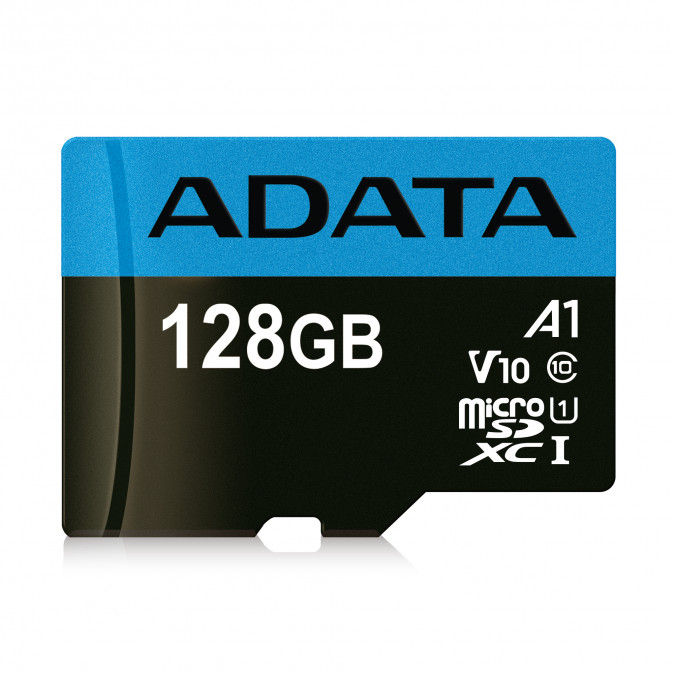 ADATA 128GB SD micro Premier (SDXC Class 10 UHS-I) (AUSDX128GUICL10A1-RA1) memória kártya adapterrel PC