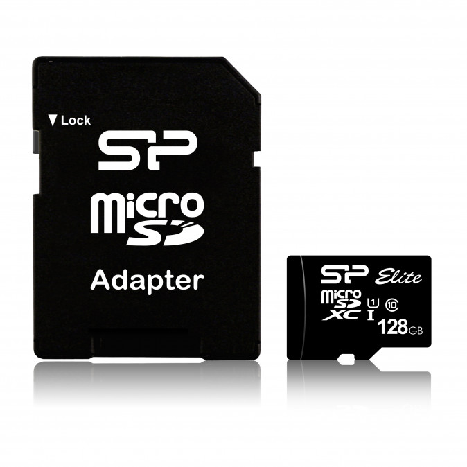 Silicon Power Memóriakártya Micro SDXC 128GB Class 10 Elite UHS-1 +Adapter PC