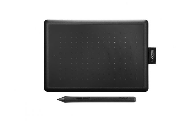 DIGTABLE Wacom One by Small digitális rajztábla 2540 lpi 152 x 95 mm USB Fekete PC