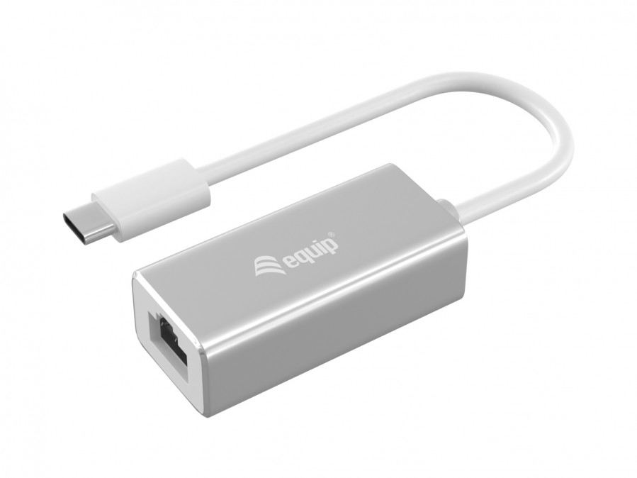 Equip Átalakító - 133454 (USB Type-C -> RJ45 átalakító, apa/anya (10/100/1000Mbit/s)) PC