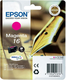 Epson 16 (T1623) - Magenta [ 3,1 ml, eredeti ] PC