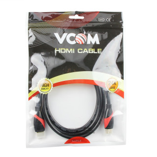 VCOM KÁBEL HDMI (APA-APA)  1.8M (v1.4, 19M/M, 3D) PIROS-FEKETE PC