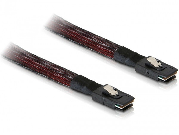 DeLock Mini SAS SFF-8087 > Mini SAS SFF-8087 1m cable PC