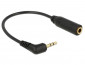 DeLock Audio Cable Stereo jack 2,5mm 3 pin male angled > Stereo jack 3,5mm 4 pin female thumbnail
