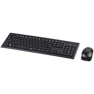 Hama 182664 "CORTINO" wireless fekete billentyűzet + optikai egér PC