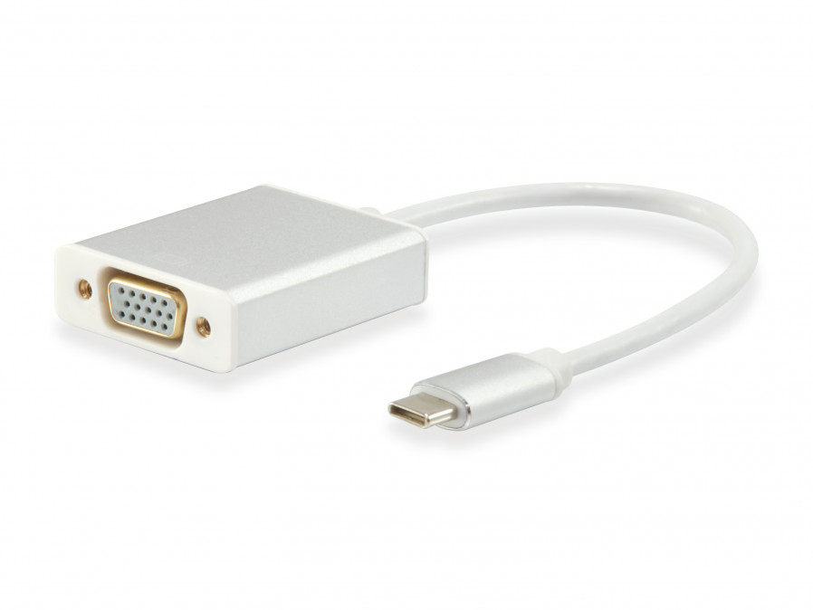 Equip Átalakító Kábel - 133451 (USB Type-C -> VGA átalakító, apa/anya) PC