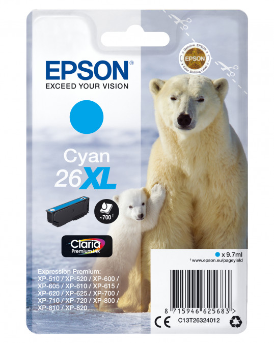 Epson 26XL (T2632) - Ciánkék PC
