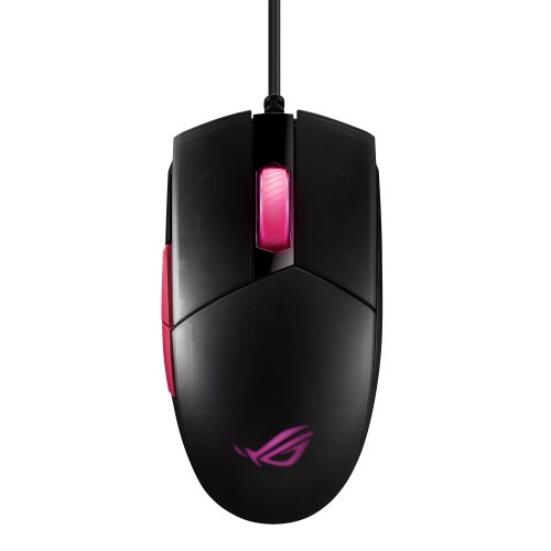 Asus ROG Strix Impact II Electro Punk Egér (90MP01U0-BMUA00) Fekete-Rózsaszín PC