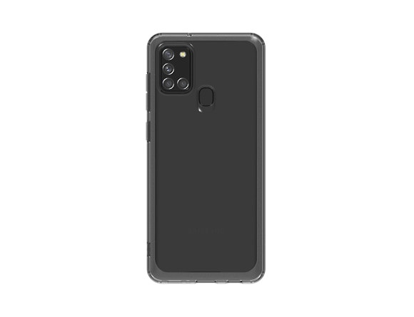 Samsung A217 Galaxy A21S Back Cover, gyári hátlap tok, fekete Mobil