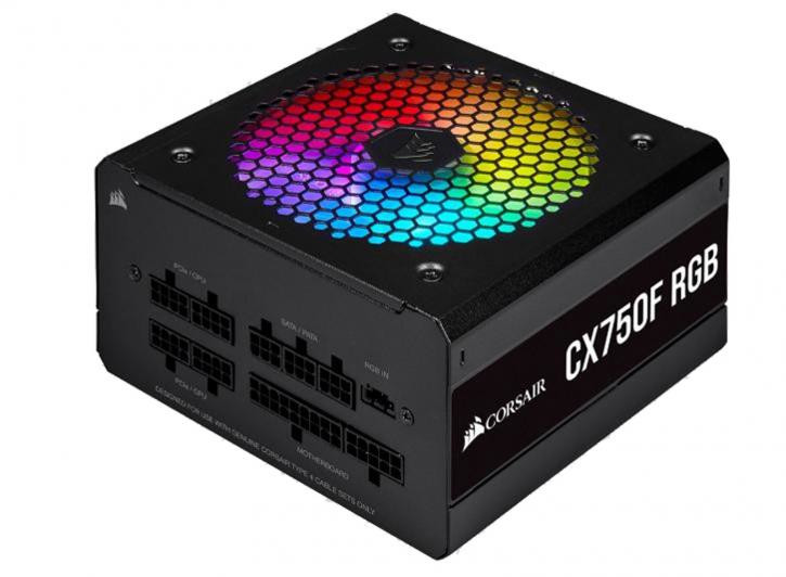 Corsair CX-F RGB CX750F 750W [Moduláris, 80+ Bronze] Fekete PC