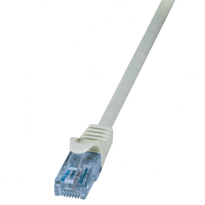 LogiLink RJ45 CAT6A 10Gb UTP M/M adatkábel 0.5m szürke PC