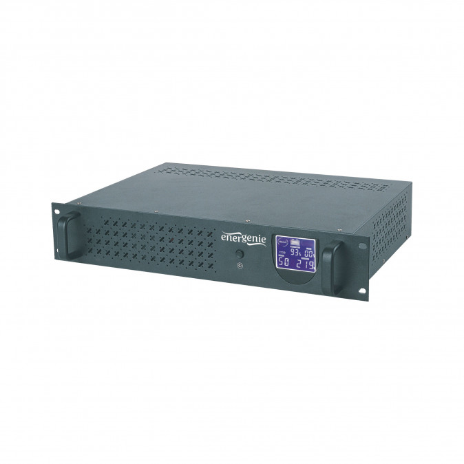 UPS Gembird Rack 19' 3.4U 1500VA, 4xIEC 230V OUT, IEC14 IN,RJ11, USB, LCD PC