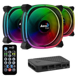 AeroCool Astro 12 ARGB 120mm [3-Pack, Remote control] PC