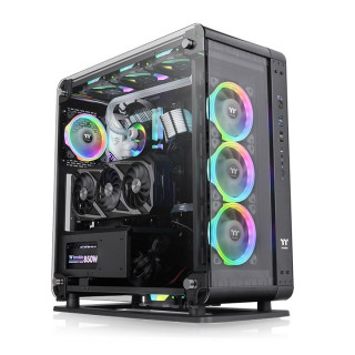 Thermaltake Core P6 Tempered Glass Mid Tower Midi Tower Fekete PC