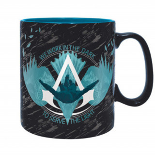 Assassins Creed Bögre - 460 ml - "We work in the Dark" - Abystyle Ajándéktárgyak