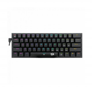 Redragon Anivia vezetékes brown switch RGB billentyűzet - Fekete (K614-RGB_BROWN_HU) PC