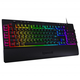 Redragon Shiva RGB Membrane Gaming billentyűzet - fekete (K512RGB_HU) PC