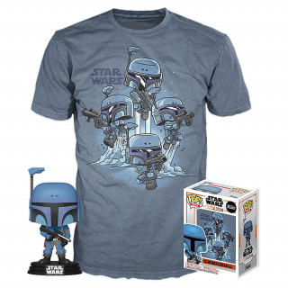 Funko Pop! The Mandalorian: Tee Box Figure and T-Shirt L Szett Ajándéktárgyak