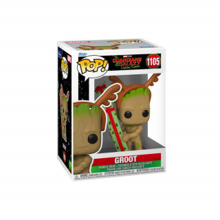 Funko Pop! Marvel: The Guardians of the Galaxy Holiday Special - Groot #1105 Bobble-Head Vinyl Figura Ajándéktárgyak