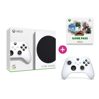 Xbox Series S 512GB + Xbox vezeték nélküli kontroller + Xbox Game Pass Ultimate 1 hónapos előfizetés (DIGITÁLIS KÓD) Xbox Series